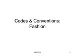 Codes Conventions: Fashion