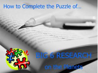 How to Complete the Puzzle of…