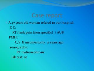 Case report