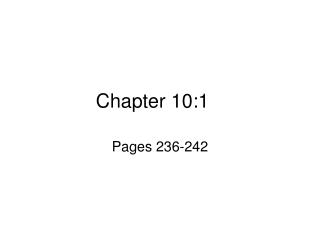 Chapter 10:1