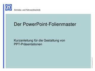 Der PowerPoint-Folienmaster