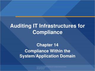 Auditing IT Infrastructures for Compliance Chapter 14