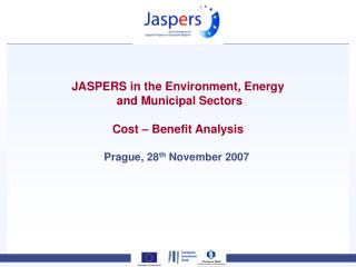 JASPERS in the Environment, Energy and Municipal Sectors Cost – Benefit Analysis