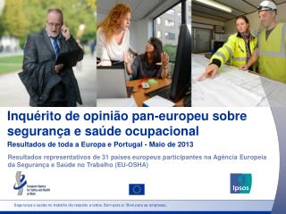 Inquérito de opinião pan-europeu sobre segurança e saúde ocupacional