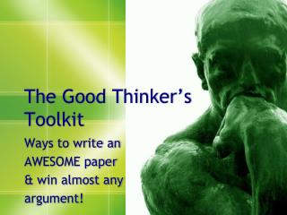The Good Thinker’s Toolkit