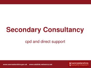 Secondary Consultancy