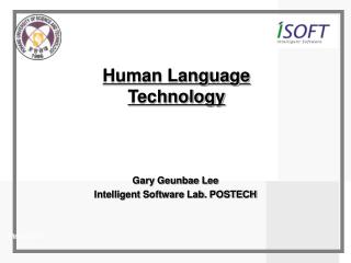 Human Language Technology