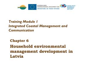 Training Module 1 Integrated Coastal Management and Communication