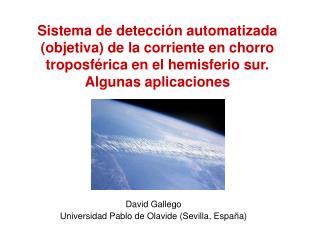 David Gallego Universidad Pablo de Olavide (Sevilla, España)