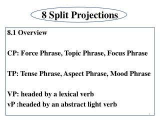 8 Split Projections