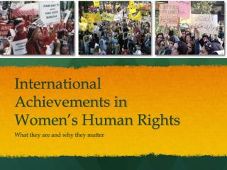 International Achievements in Women’s Human Rights