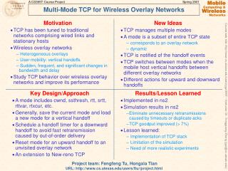 Multi-Mode TCP for Wireless Overlay Networks