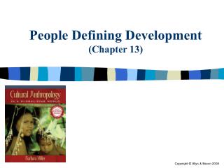 People Defining Development (Chapter 13)