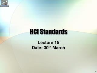HCI Standards
