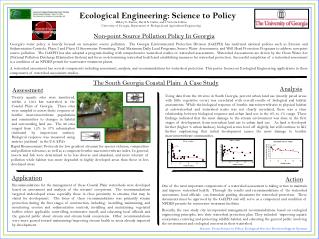 Ecological Engineering: Science to Policy
