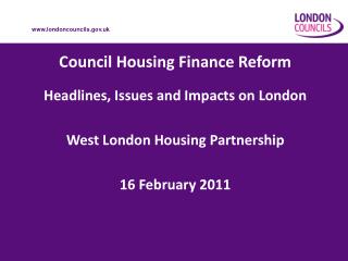 Council Housing Finance Reform