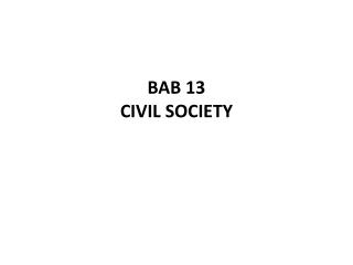 BAB 13 CIVIL SOCIETY
