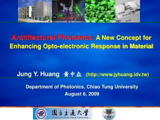 Architectural Photonics: A New Concept for Enhancing Opto-electronic Response in Material