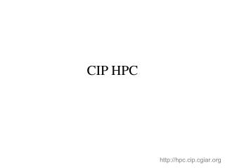 CIP HPC
