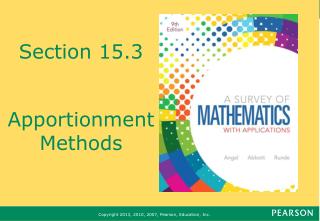 Section 15.3 Apportionment Methods