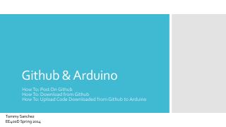 Github &amp; Arduino