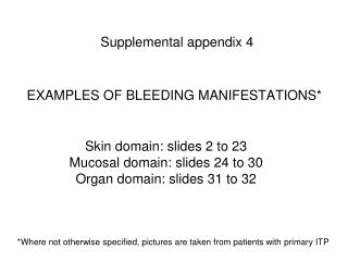 Supplemental appendix 4