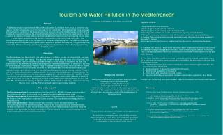 Tourism and Water Pollution in the Mediterranean