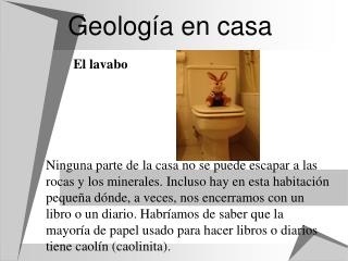 Geología en casa