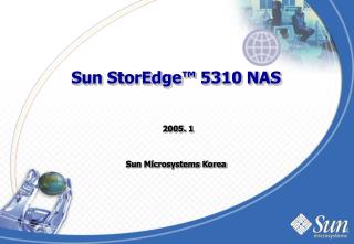 Sun StorEdge™ 5310 NAS