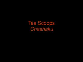 Tea Scoops Chashaku