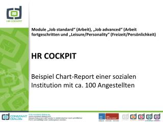 HR COCKPIT Beispiel Chart-Report einer sozialen Institution mit ca. 100 Angestellten