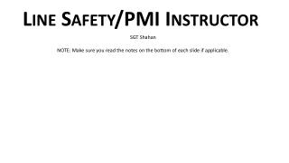 Line Safety/PMI Instructor