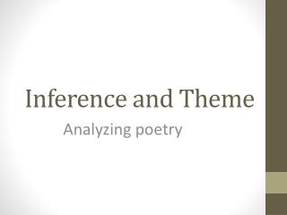 Inference and Theme
