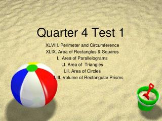Quarter 4 Test 1