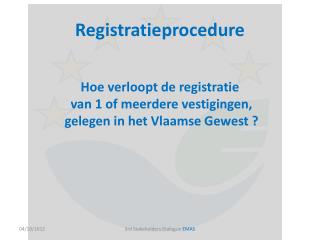 Registratieprocedure