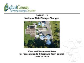 Water and Wastewater Rates for Presentation to Tillsonburg Town Council June 28, 2010