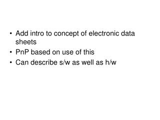 Add intro to concept of electronic data sheets PnP based on use of this