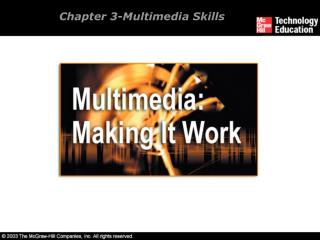 Chapter 3-Multimedia Skills