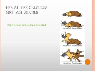 Pre AP Pre Calculus Mrs. AM Reichle