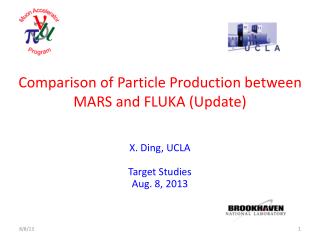 Comparison of Particle Production between MARS and FLUKA (Update)