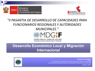 Desarrollo Económico Local y Migración Internacional