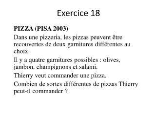 Exercice 18