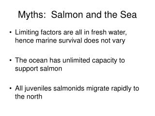 Myths: Salmon and the Sea