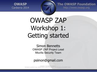 OWASP ZAP Workshop 1: Getting started