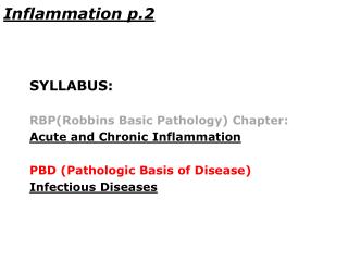 Inflammation p. 2