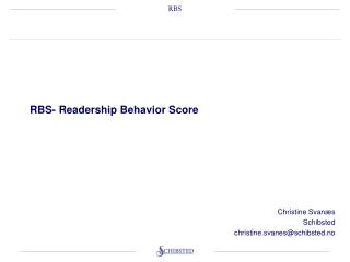 RBS- Readership Behavior Score