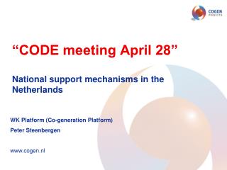 “CODE meeting April 28”