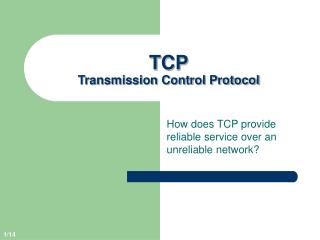 TCP Transmission Control Protocol