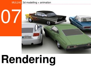 MUL242 3d modelling + animation