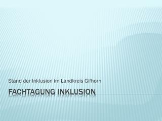 Fachtagung Inklusion